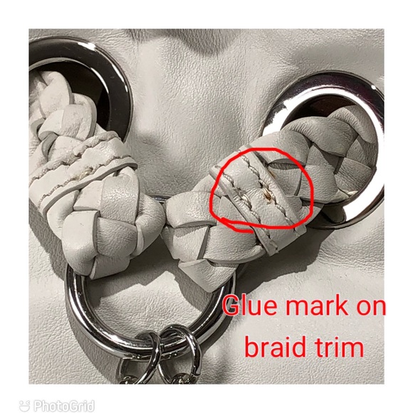 Michael Kors Leather Braided Grommet Shoulder Bag w/Removable Straps - Picture 15 of 16